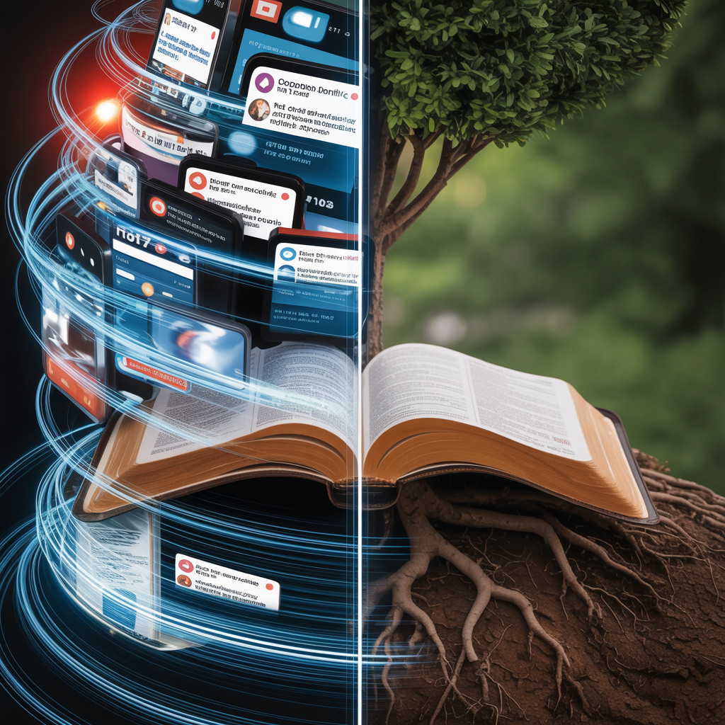 Bold text on dark background reading 'The World is Losing its Mind - We Don't Have to Lose Ours'